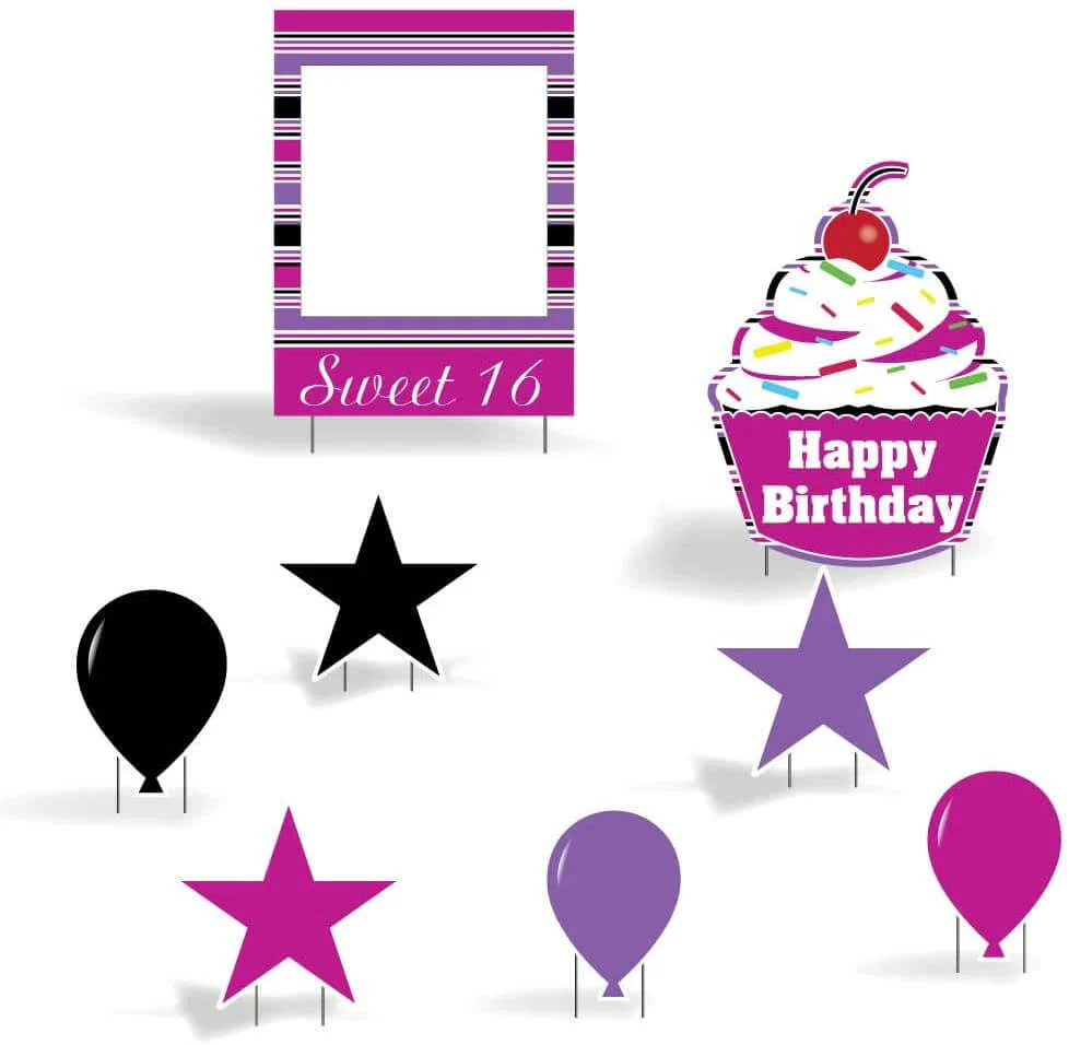 16th Birthday Photo Booth Frame and Yard Decoration - Image 2