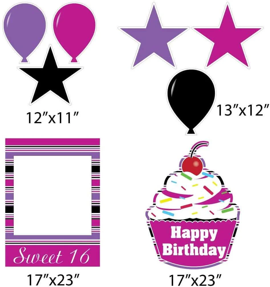16th Birthday Photo Booth Frame and Yard Decoration - Image 4