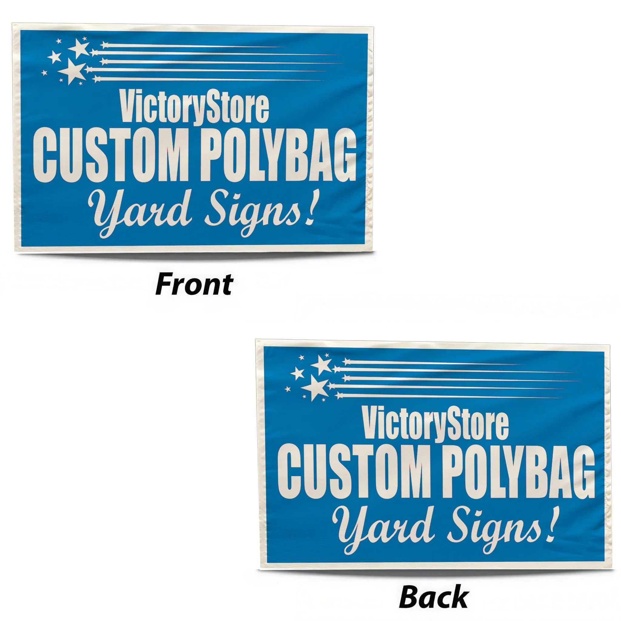16"x26" Polybag Yard Signs with Wire U Frame - Image 2