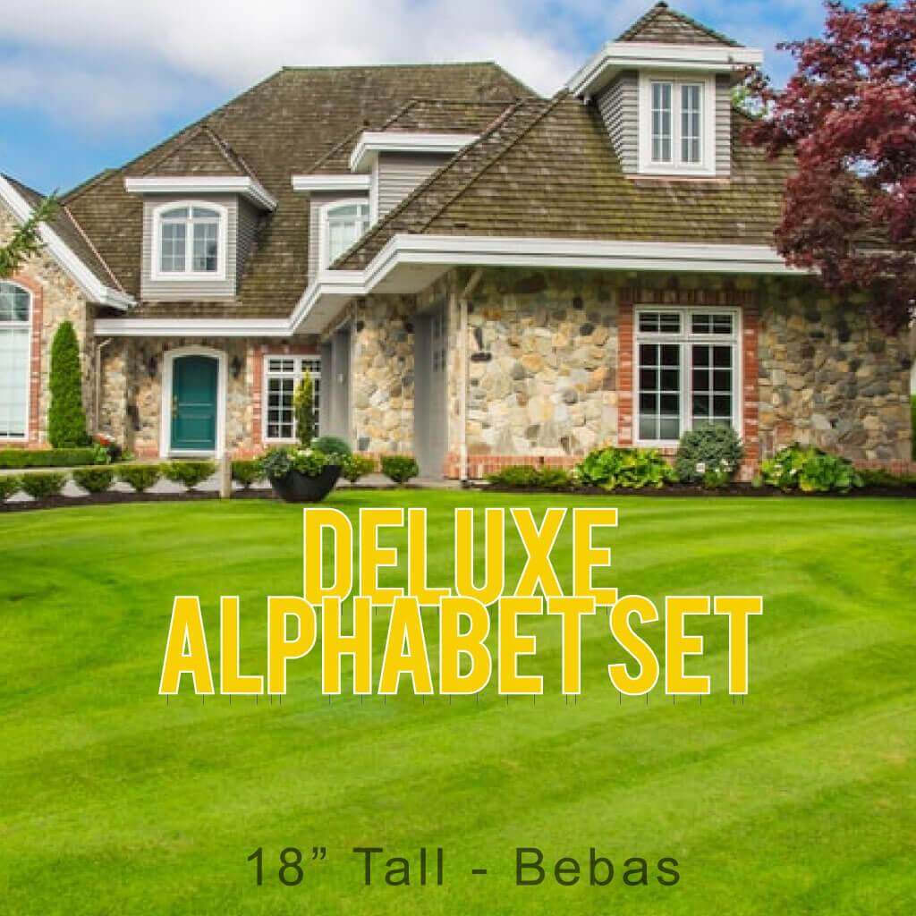 18" Bebas Solid Color Deluxe Alphabet Set - 130 pcs - Image 6