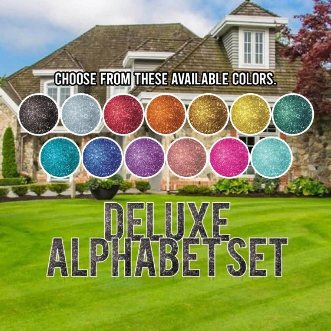 18" Bebas Sparkle Deluxe Alphabet Set - 130 pcs