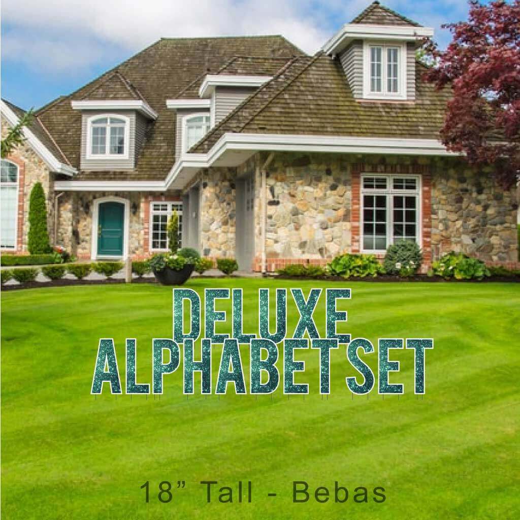 18" Bebas Sparkle Deluxe Alphabet Set - 130 pcs - Image 11