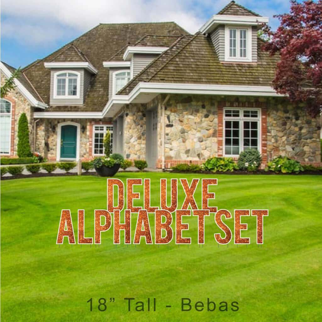 18" Bebas Sparkle Deluxe Alphabet Set - 130 pcs - Image 13