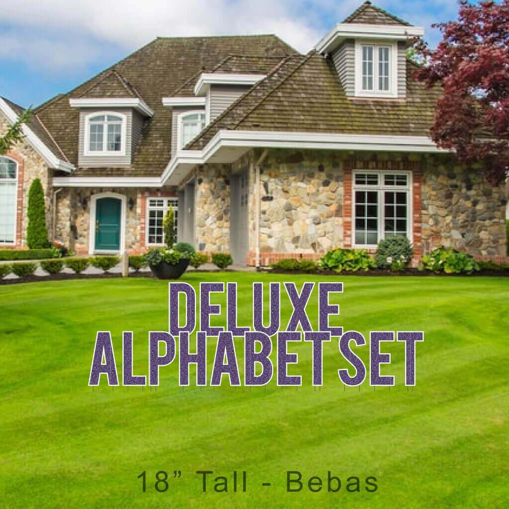18" Bebas Mermaid Faux Glitter Deluxe Alphabet Set - 130 pcs - Image 5