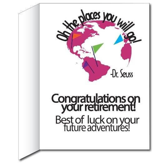 Giant Places You Will Go Female Retirement Greeting Card - Image 3