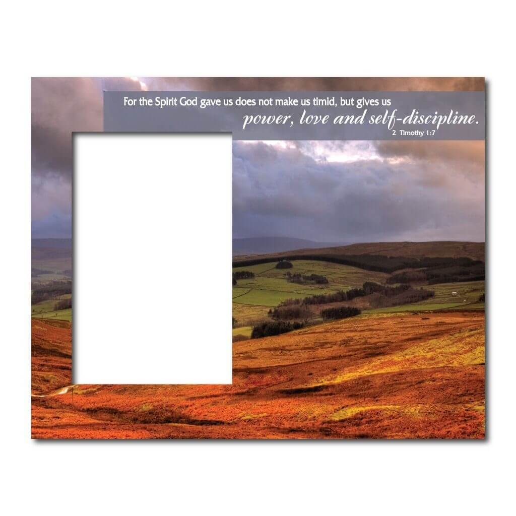 2 Timothy 1:7 Decorative Picture Frame - Image 2