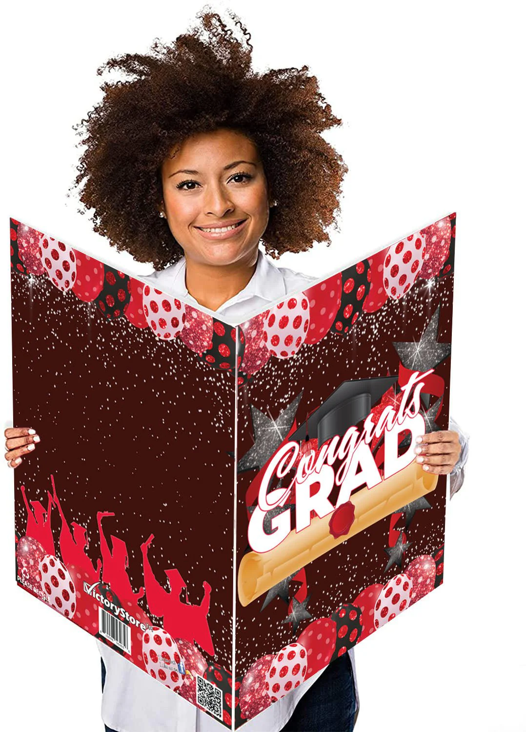 3' Giant Custom Congrats Grad Graduation Greeting Card - Image 10