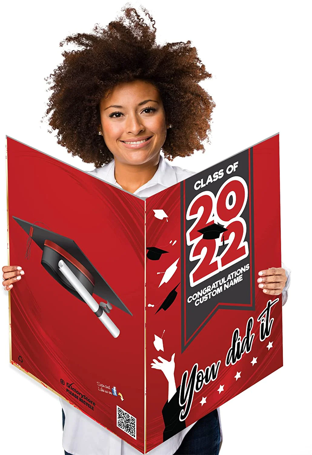 2' x 3' Custom You Did It Graduation Greeting Card - Image 12