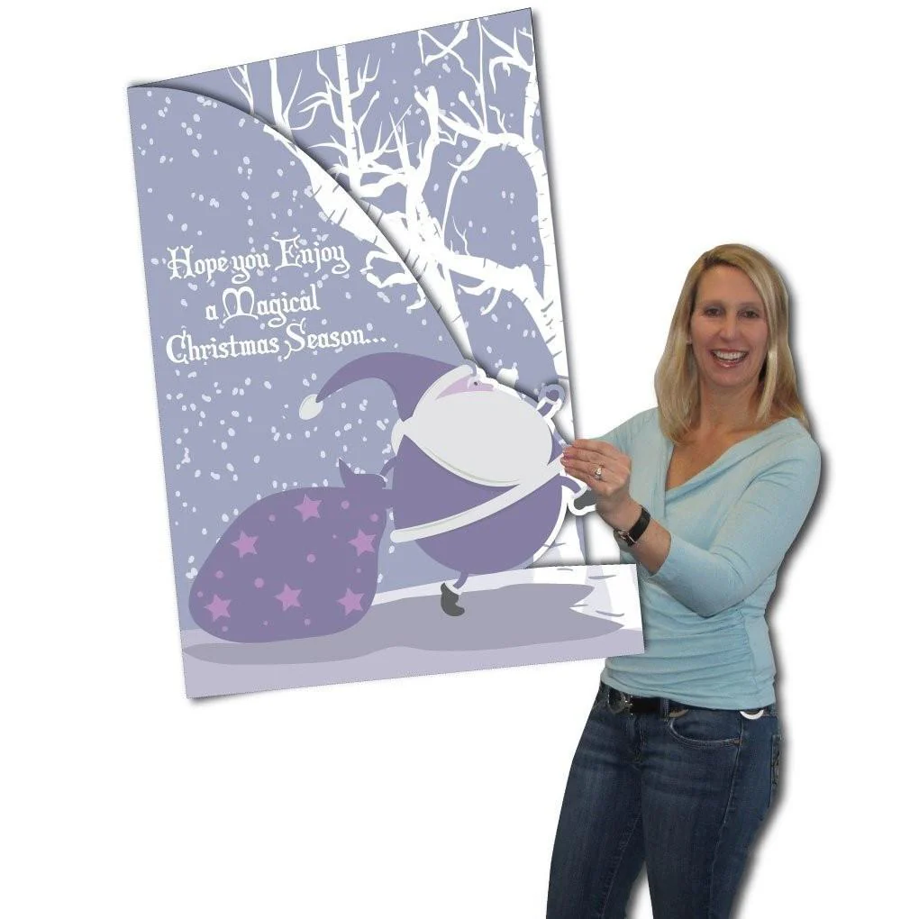 Giant Christmas Card, Santa