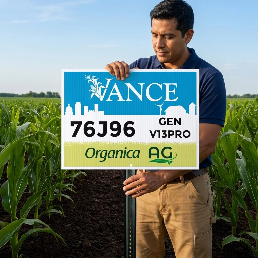 2' x 3' White Field Plot Signs - Image 8