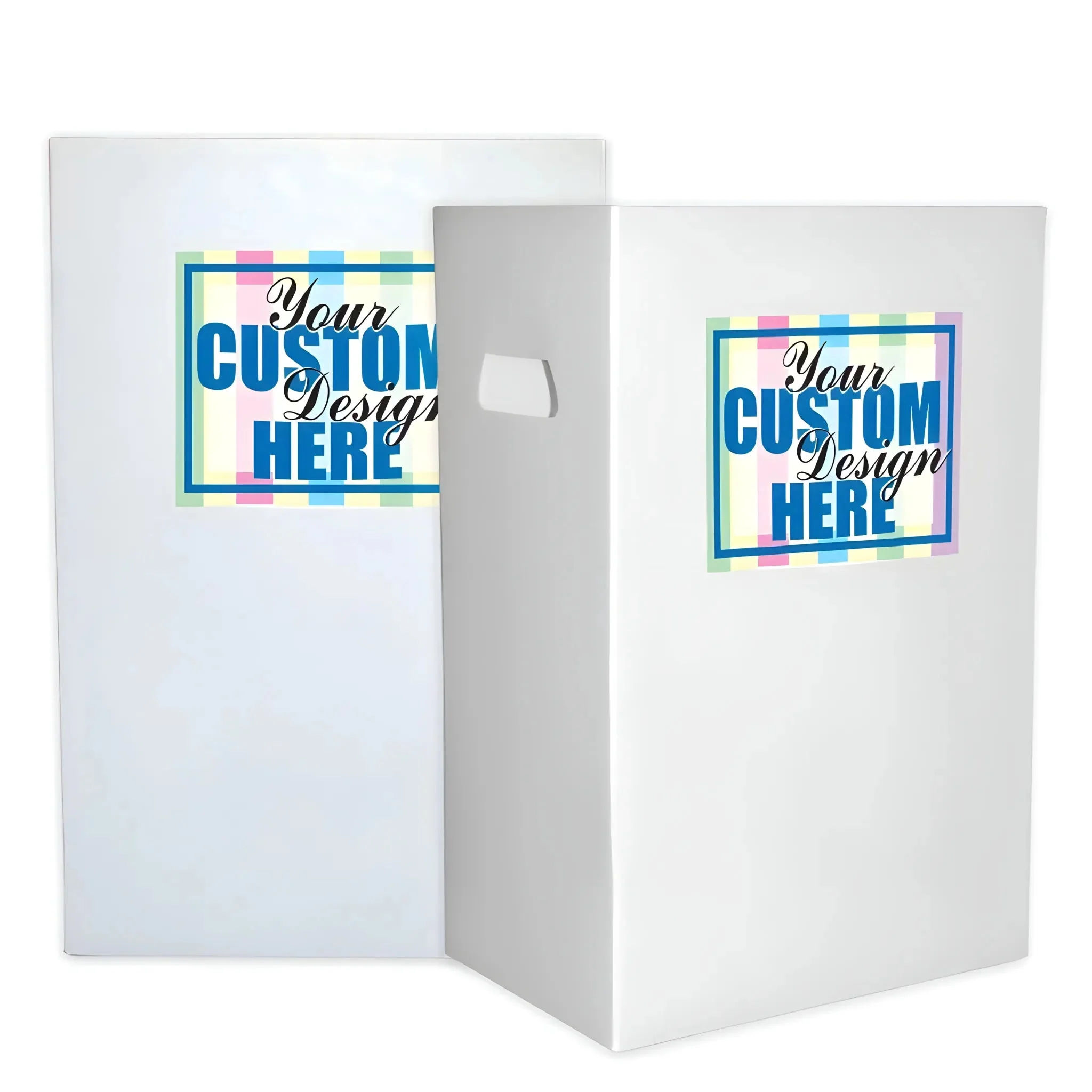 22.3 Gallon Custom Disposable Recyclable Corrugated Plastic Trash Can