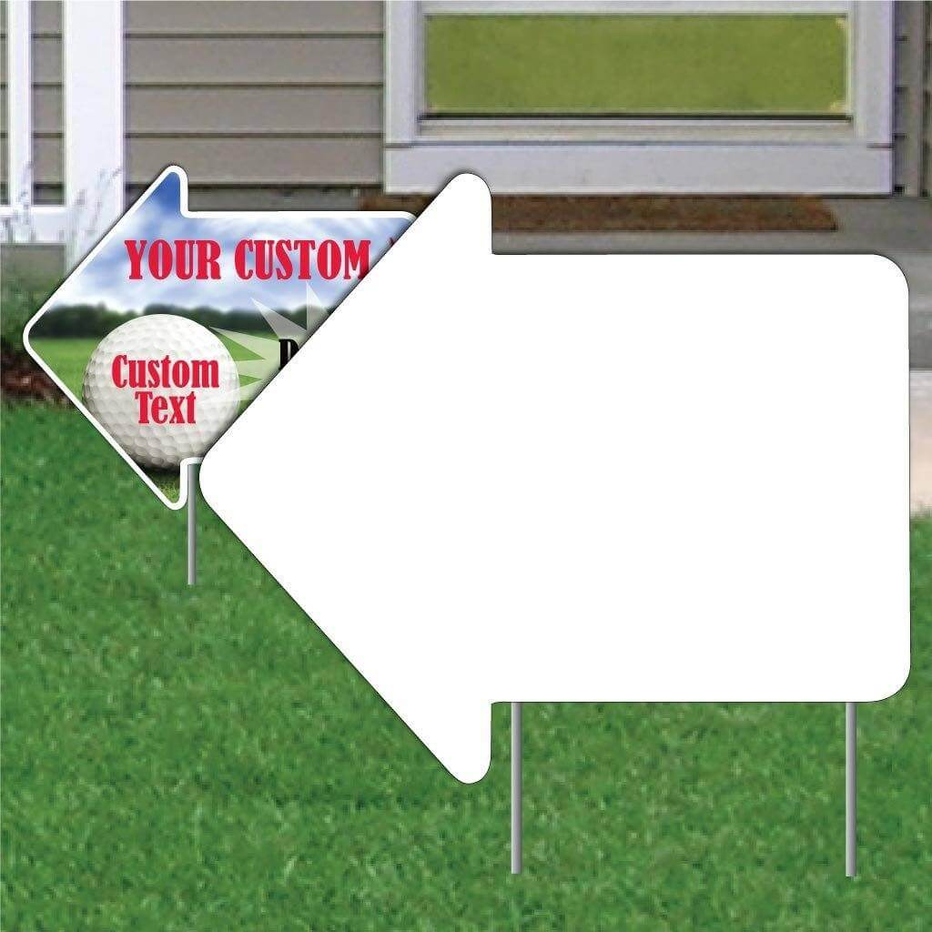 22" Arrow Corrugated Plastic Blank Yard Signs - Image 5