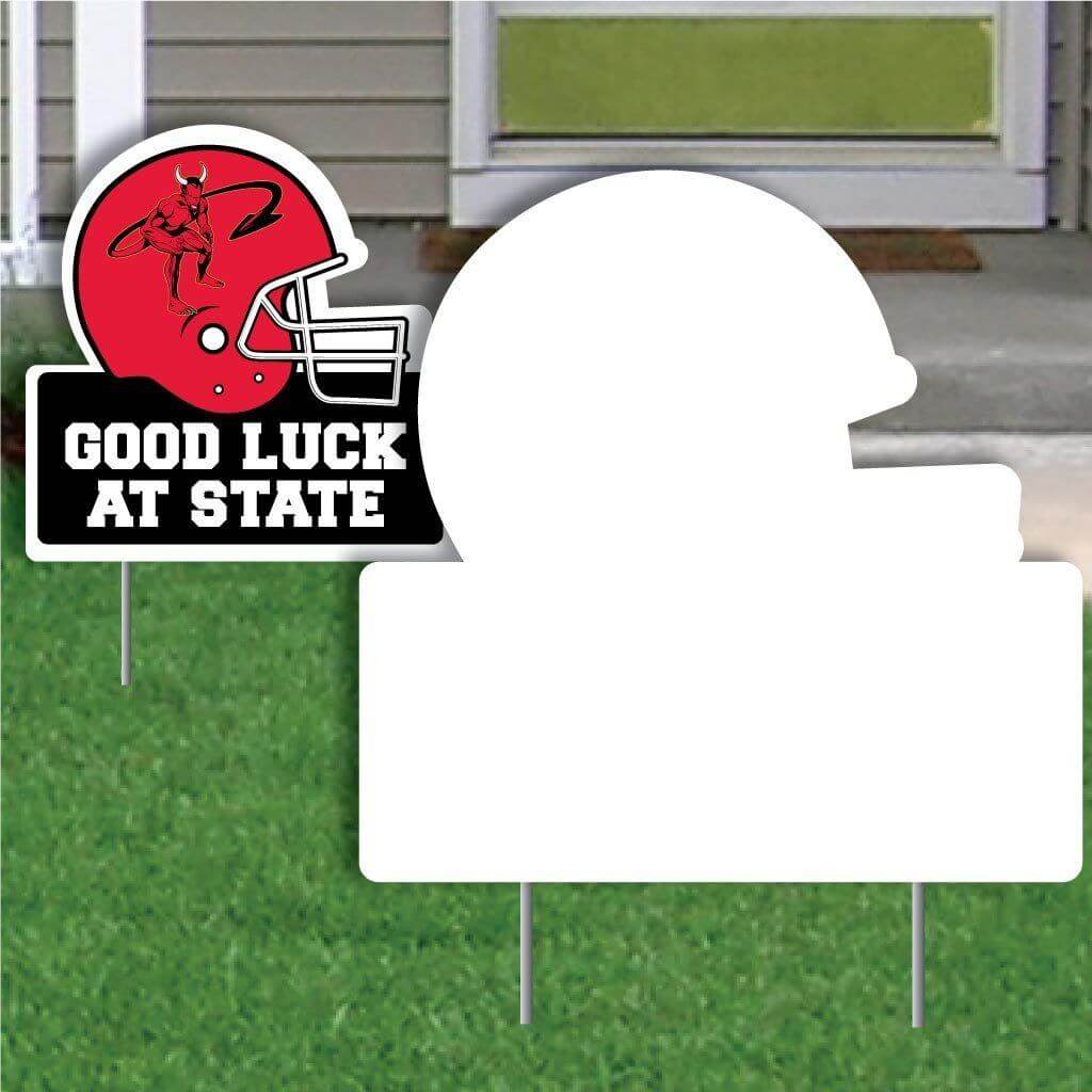 22" Football Helmet Corrugated Plastic Yard Sign Blank - Image 5
