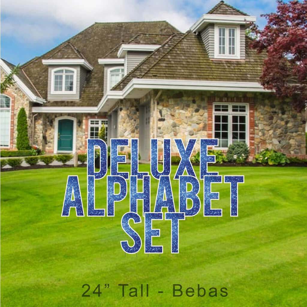 22.75" Bebas Sparkle Deluxe Alphabet Set - 130 pcs - Image 10