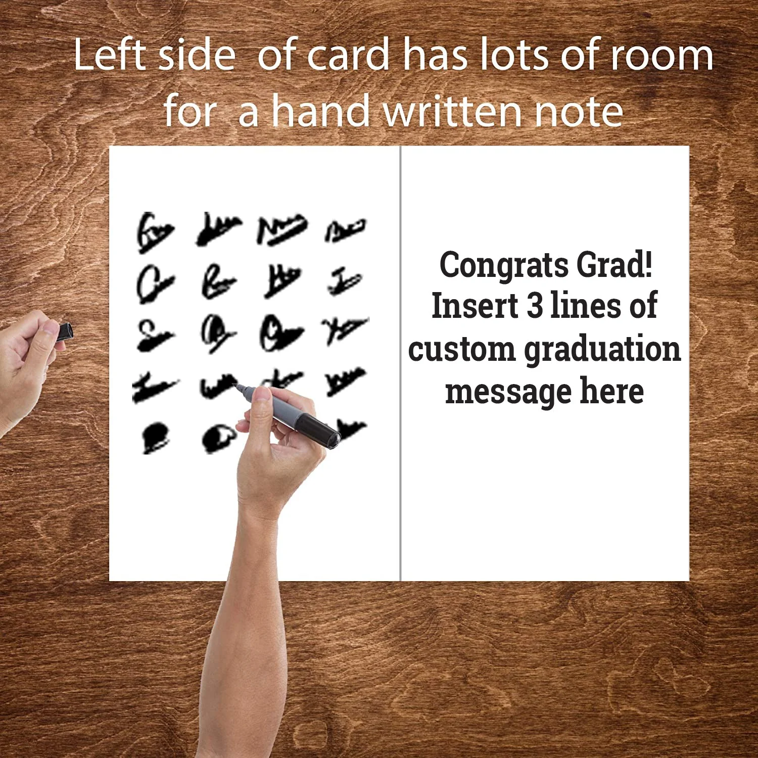 2'x3' Giant Congrats Graduate Photo Frame Greeting Card - Image 5