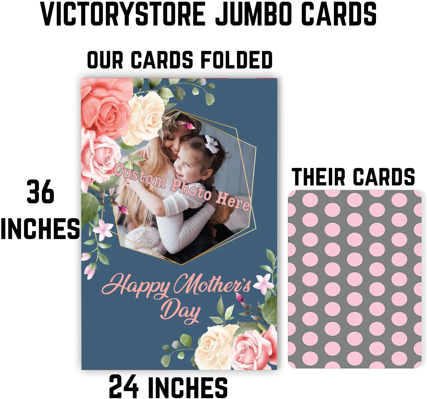2'x3' Giant Custom Floral Mother's Day Greeting Card - Image 5