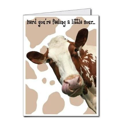 3' Giant Feeling Sour Get Well Greeting Card - Image 2