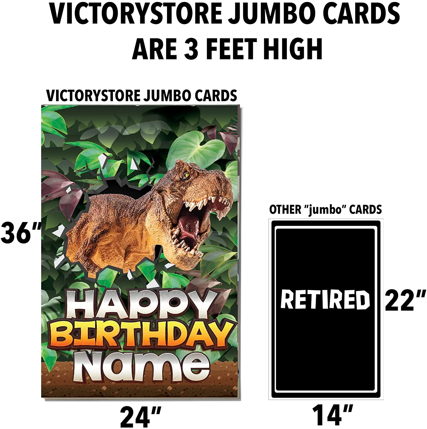 3' Dinosaur Birthday Card - Image 2