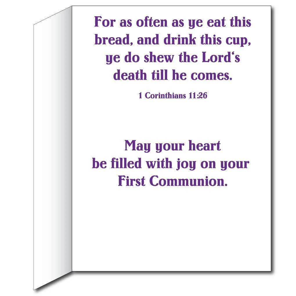 Giant Purple Communion Greeting Card - Image 3