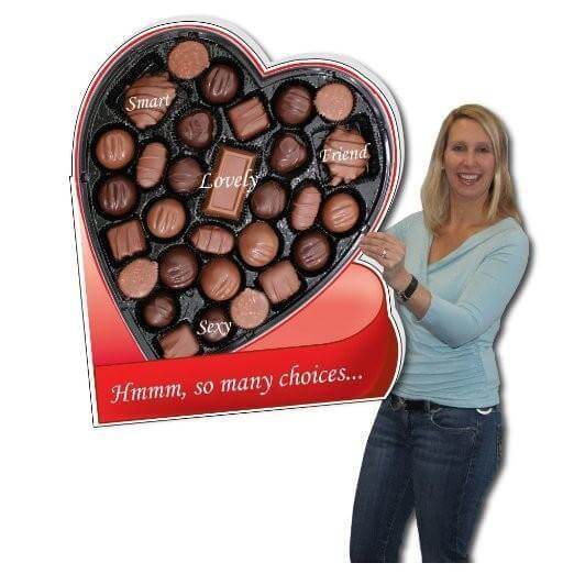Custom Giant Box of Chocolates Greeting Card