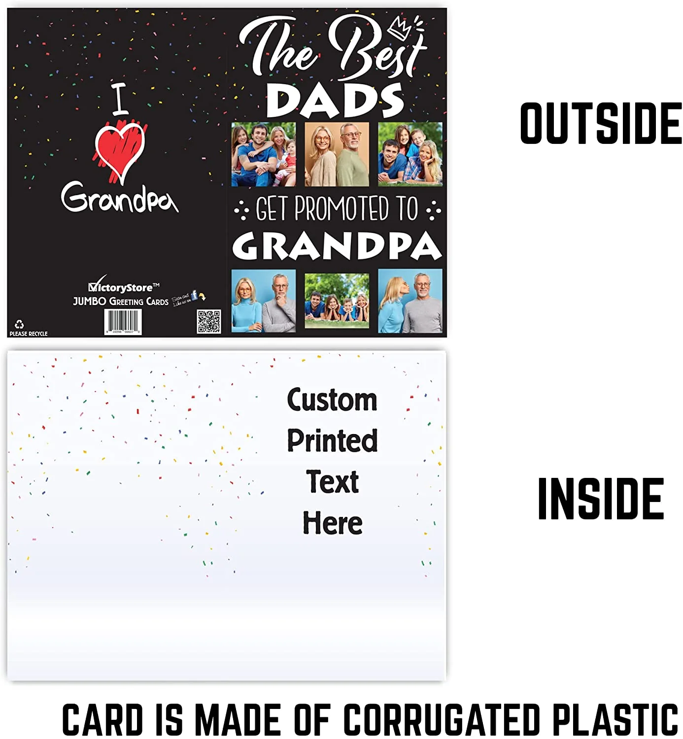 3' The Best Dads Get Promoted To Grandpa Father's Day Card - Image 5