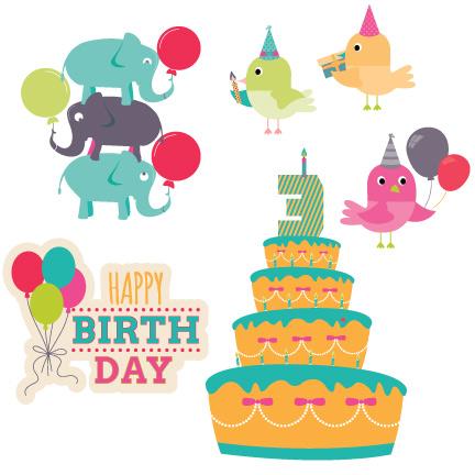 Happy 3rd Birthday Yard Card 6 pc set - Image 2
