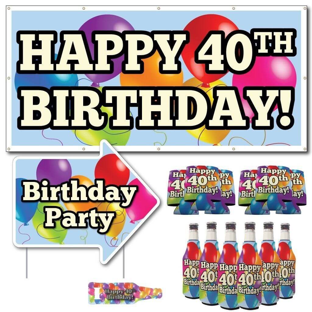 40th Birthday Party Kit