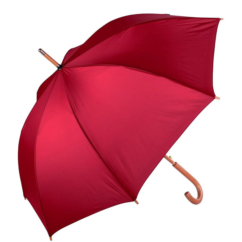 48" Custom Hotel Umbrella with Wooden Handle – Stylish & Durable - Image 4