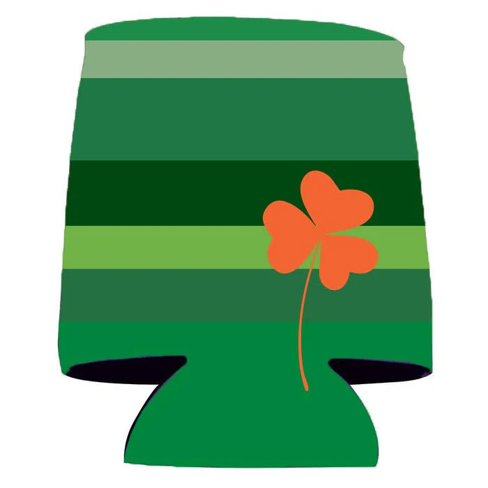 St. Patrick's Day Green Stripes Can Coolers Pack - Image 2