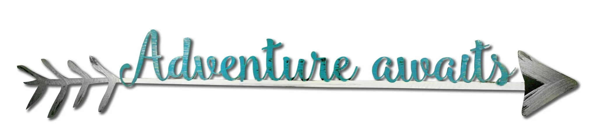 Adventure Awaits Hand Painted Wall Word Art - Image 2