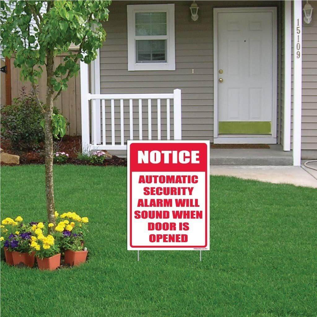 Alarm Will Sound Warning Sign or Sticker - Image 8
