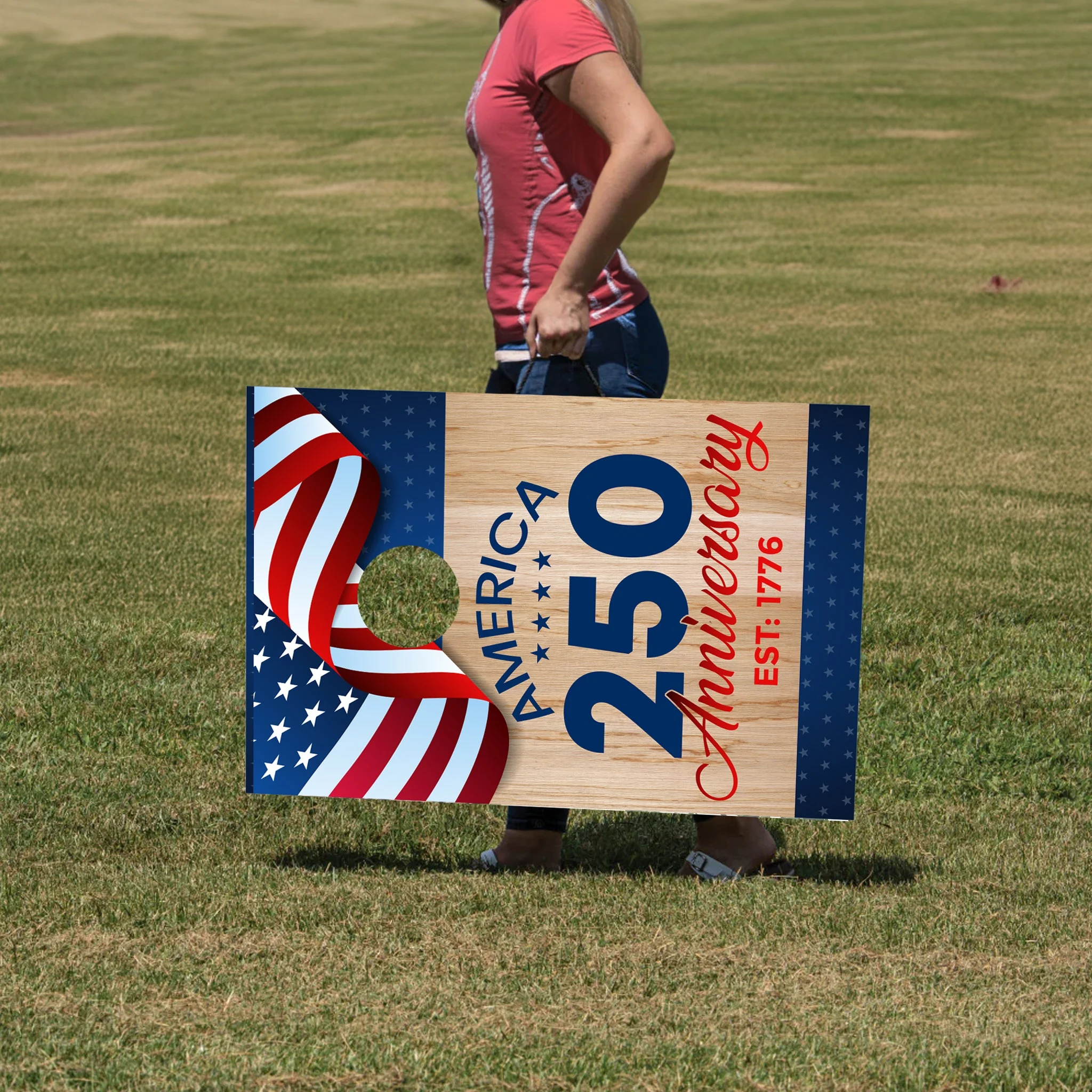 America 250th Anniversary Cornhole Set - 4th of July Bagtoss Game - Image 4