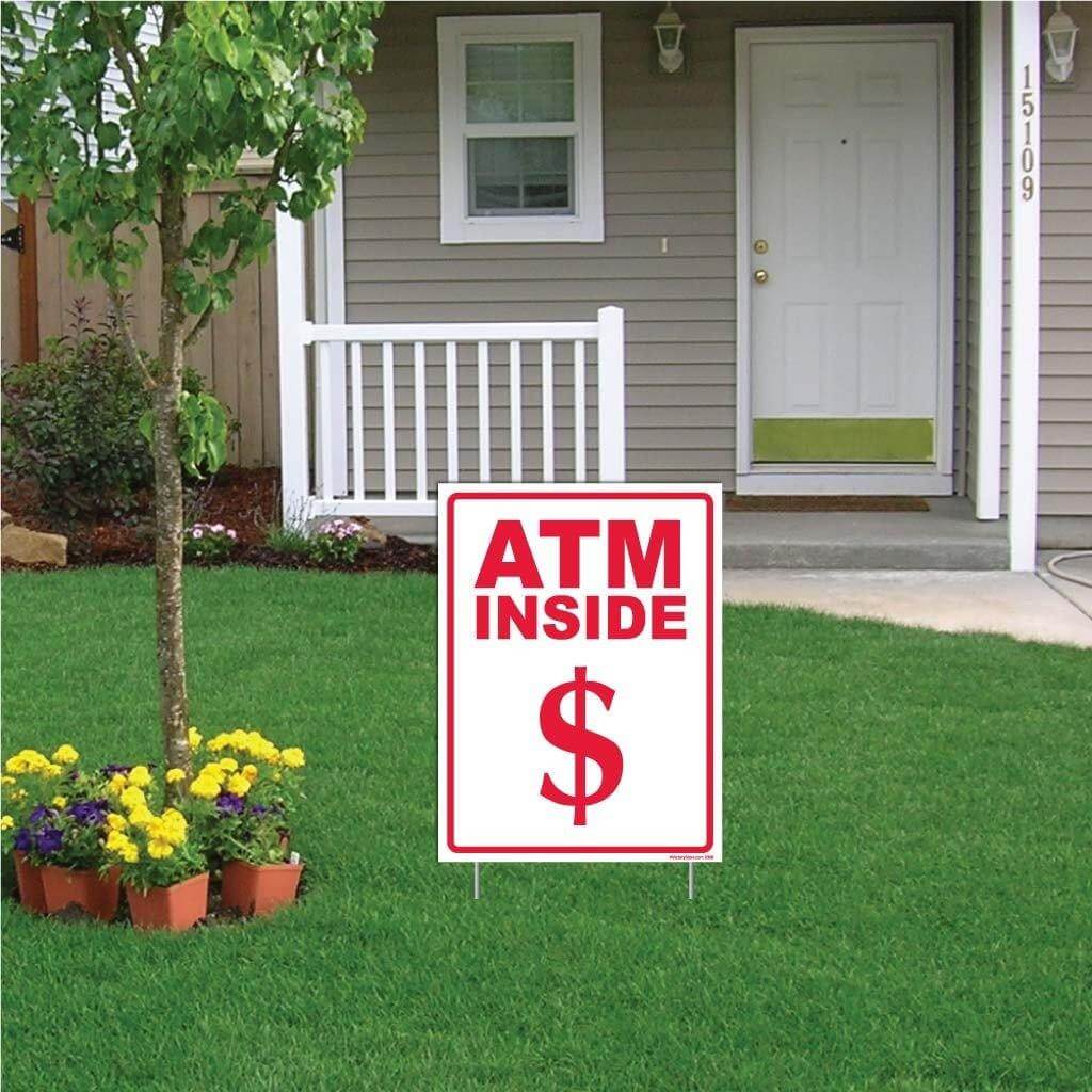 ATM Here/Inside Sign or Sticker - Image 8
