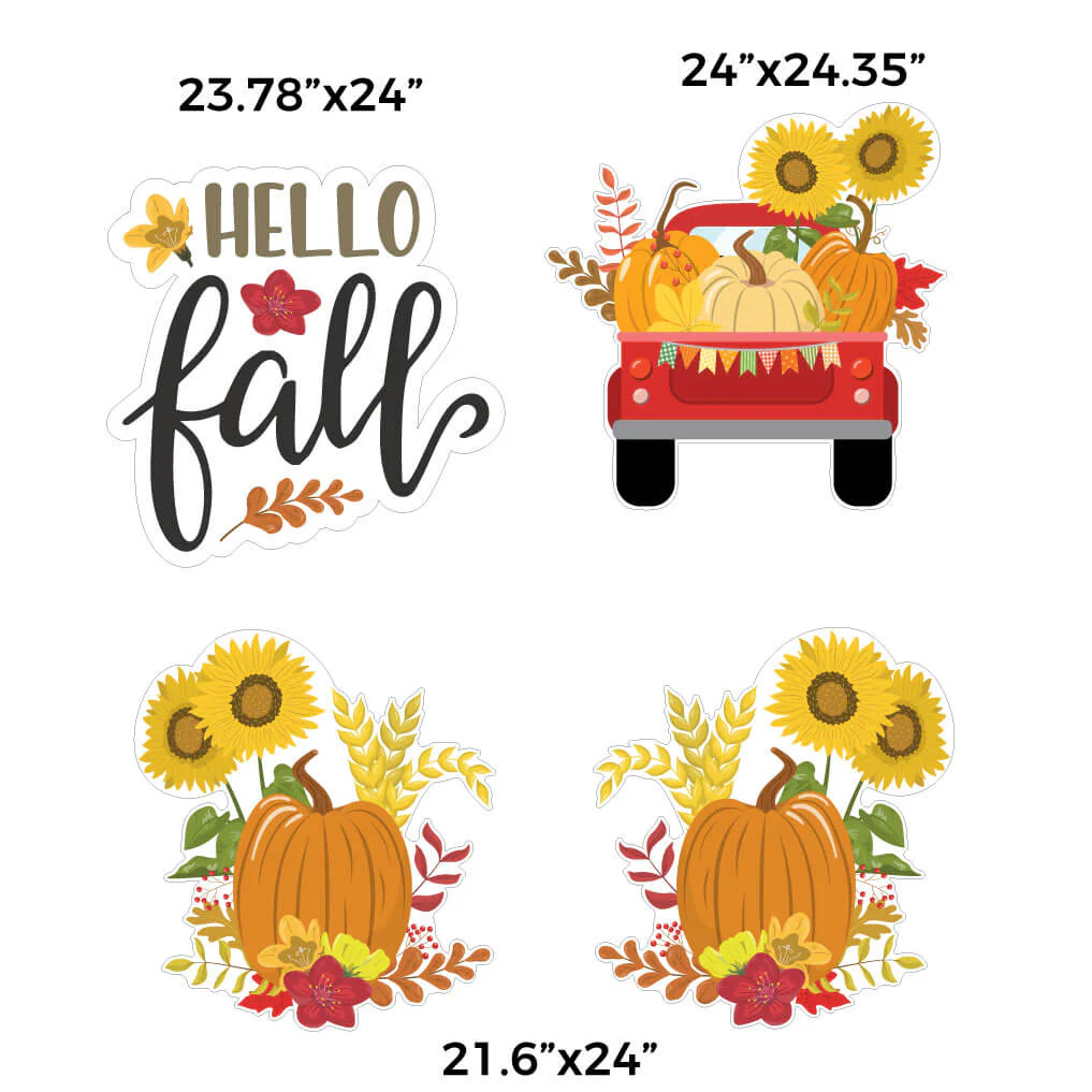 Autumn Gnomes Yard Card Decoration 10 piece set - Image 3