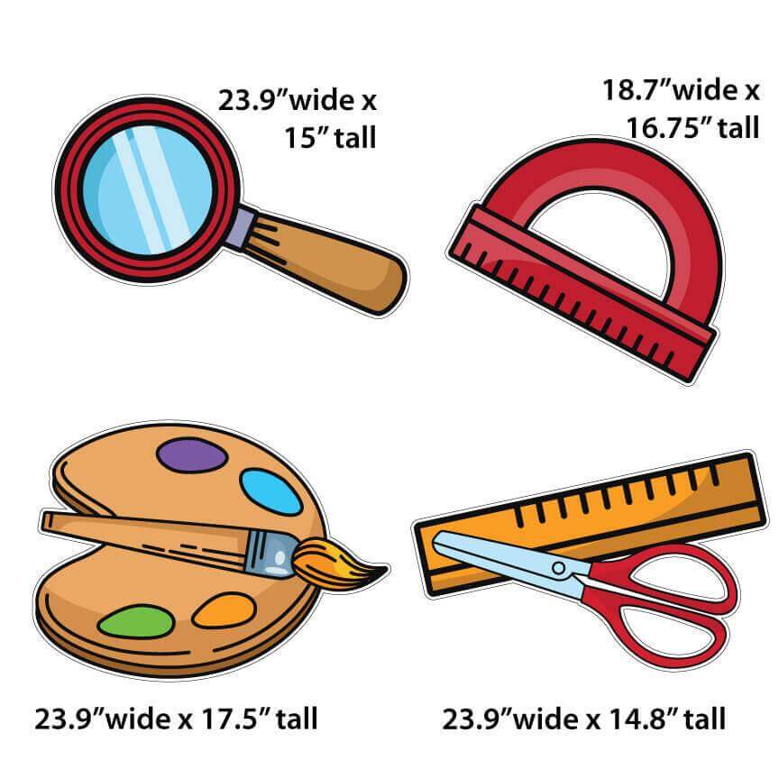 Back to School Yard Card Decoration 13 pcs - Image 3