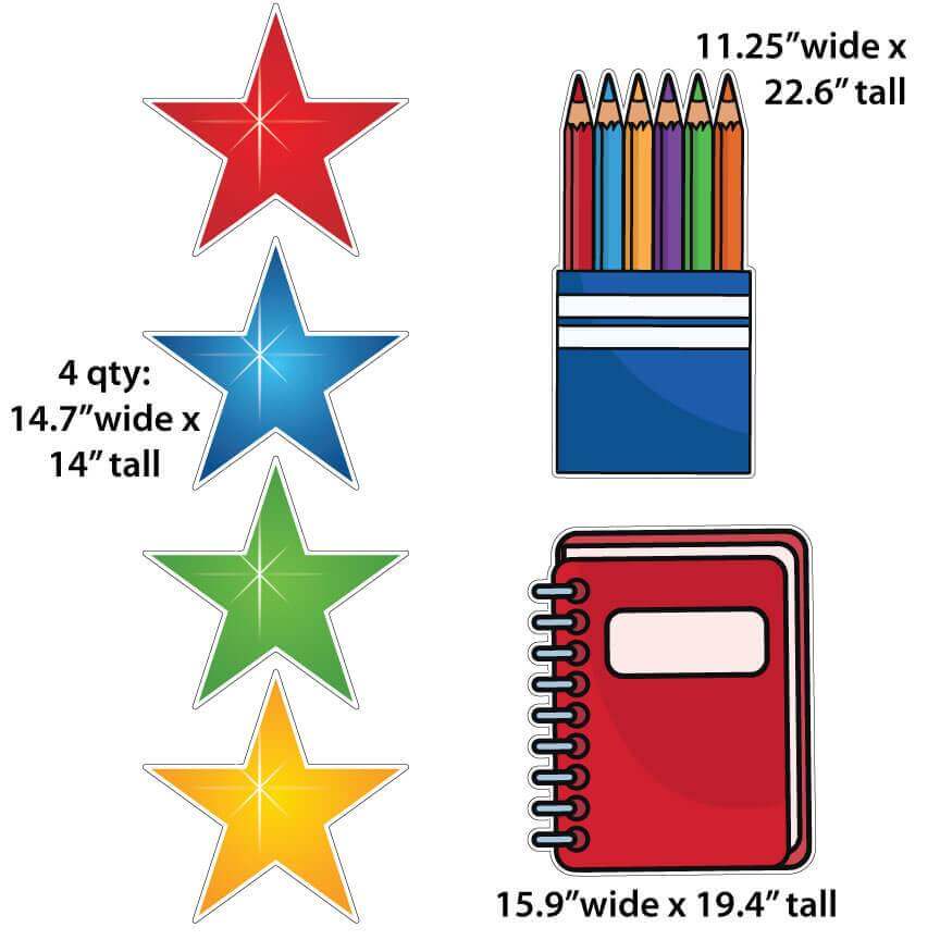 Back to School Yard Card Decoration 13 pcs - Image 4
