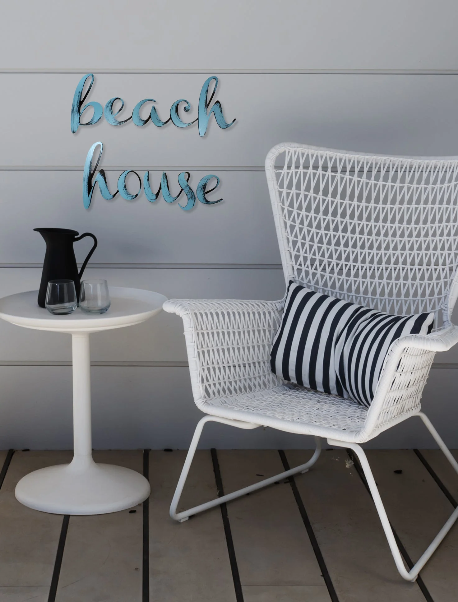 beach house Hand Painted Wall Art