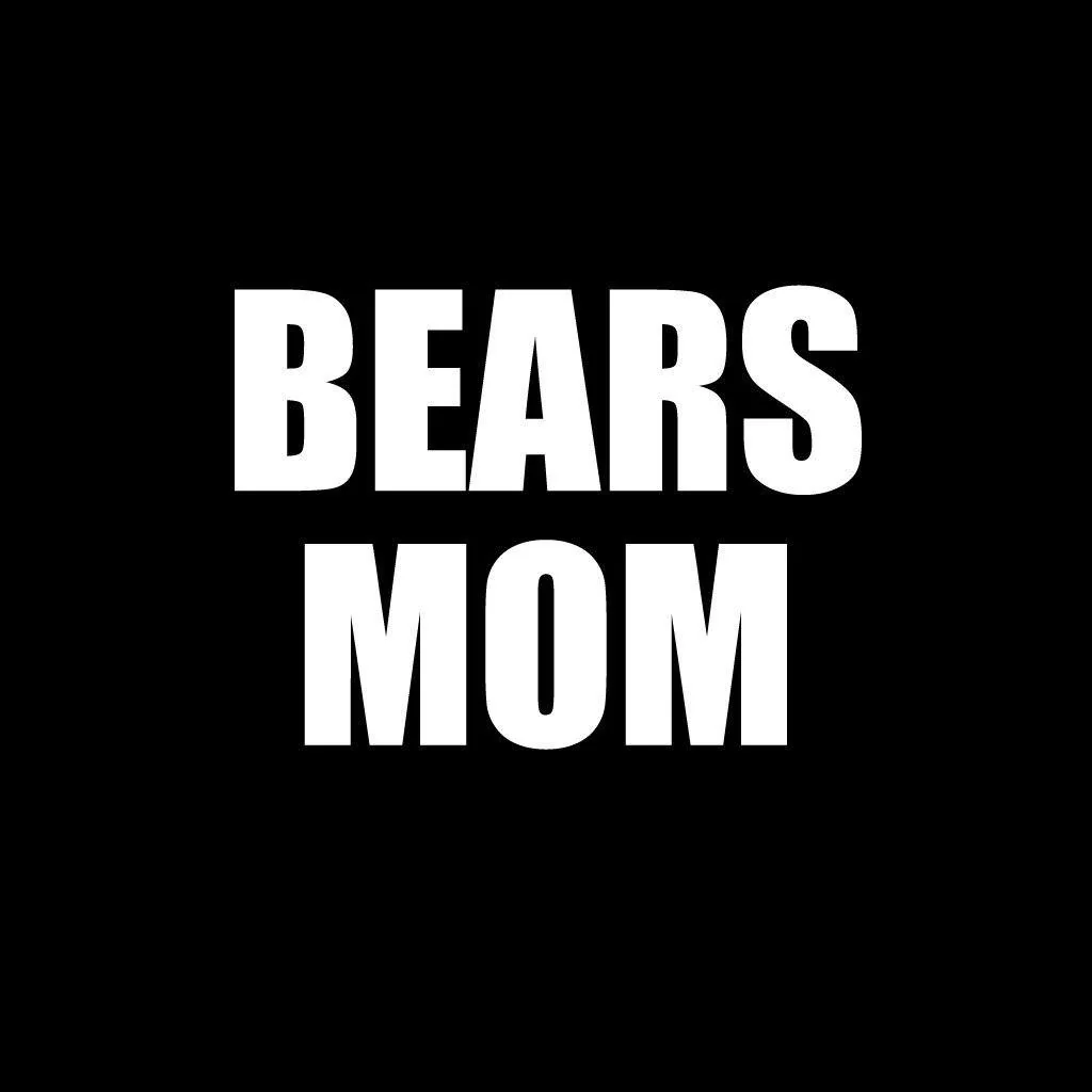 Bears Mom Black Folding Camping Chair - Image 2