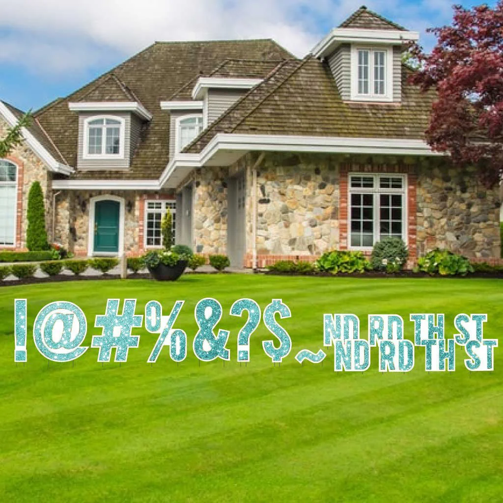 Bebas 18" Sparkle Special Characters Yard Letters - 16 pcs - Image 10