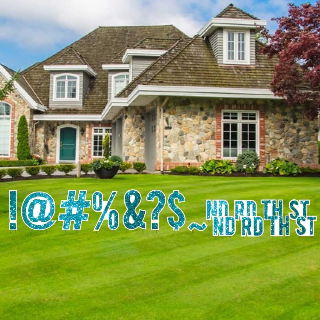 Bebas 18" Sparkle Special Characters Yard Letters - 16 pcs - Image 17