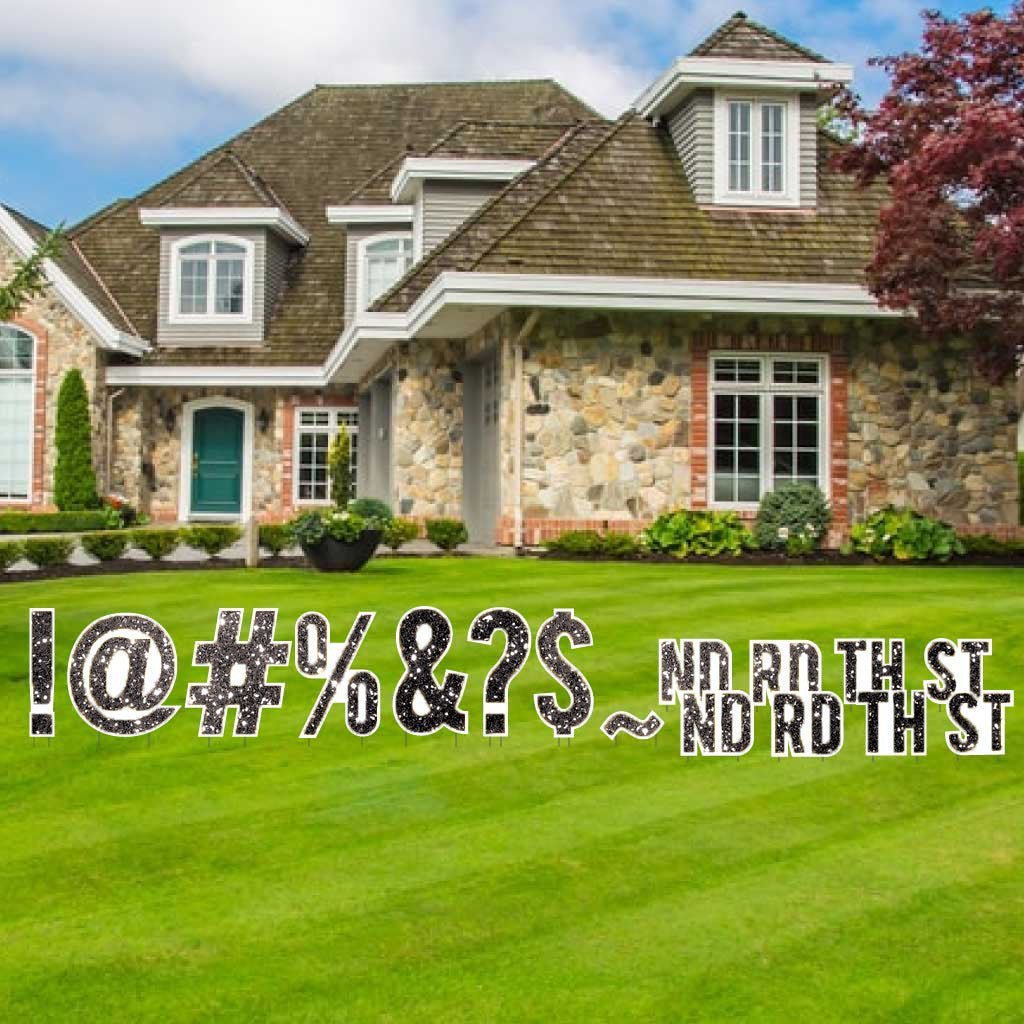 Bebas 18" Sparkle Special Characters Yard Letters - 16 pcs - Image 7