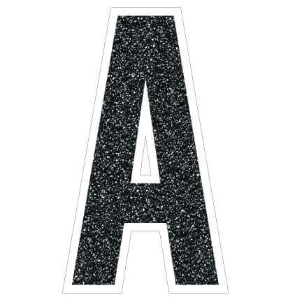 Bebas 22.75" Faux Glitter Vowel Yard Letters Set - Image 3