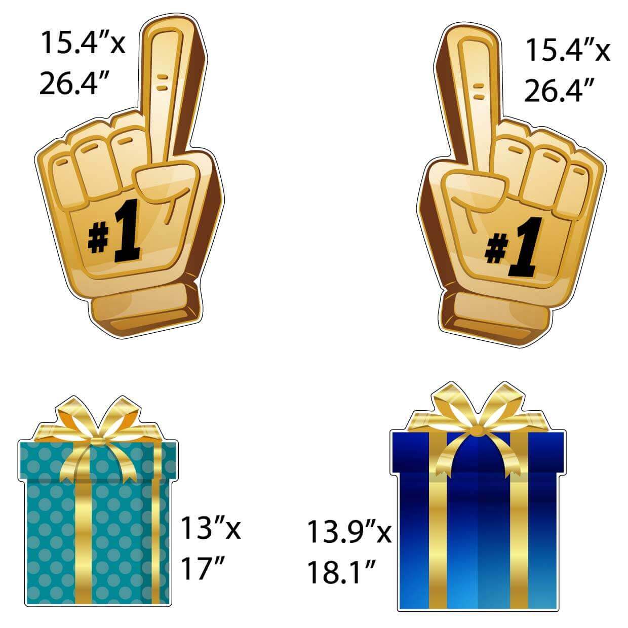Best Dad Ever Father's Day Yard Card Decoration 12 pc set - Image 5