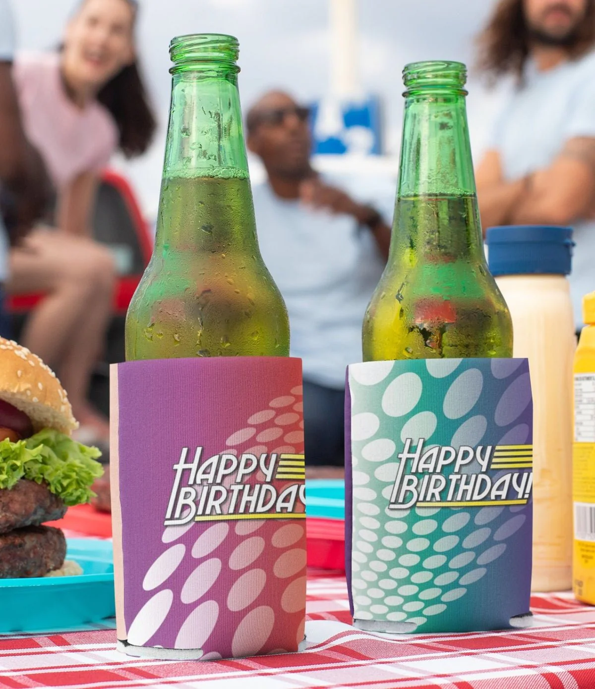 Birthday Party Dots Can Cooler Set