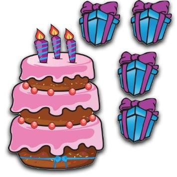 Large Birthday Cake and Presents Birthday Yard Card - Image 2