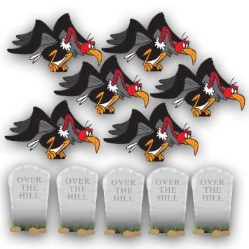 Over The Hill with Buzzards and Tombstones Birthday Yard Cards - Image 2