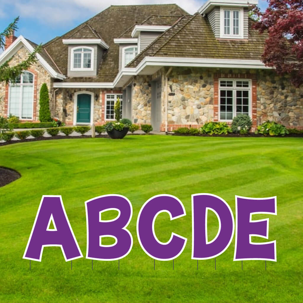 18" KG The Last Time Solid Color Alphabet Yard Letter Set - 26 pcs - Image 10