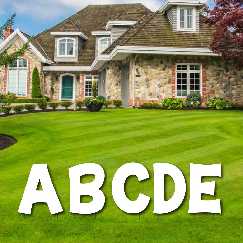 18" KG The Last Time Solid Color Alphabet Yard Letter Set - 26 pcs - Image 14