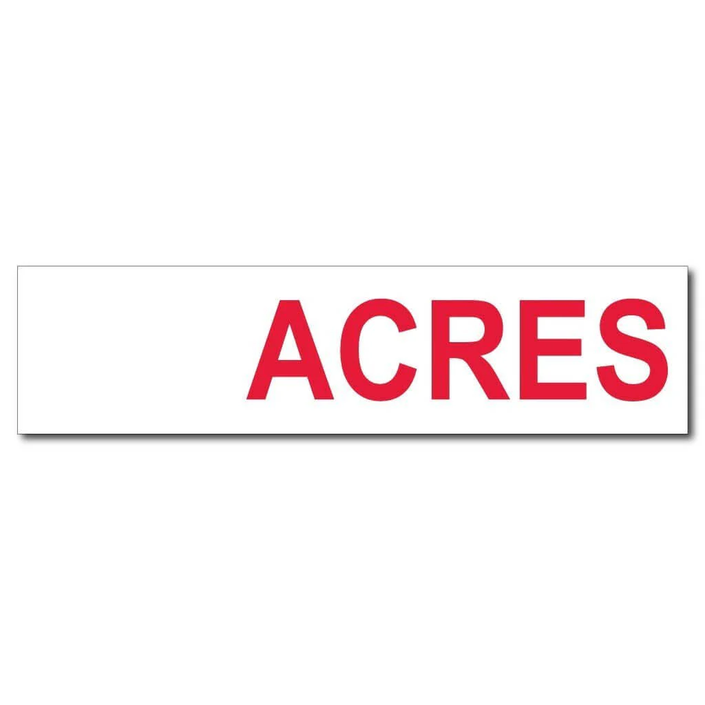 Blank Acres Real Estate Yard Sign Rider Set w/Rider Pins - Image 2