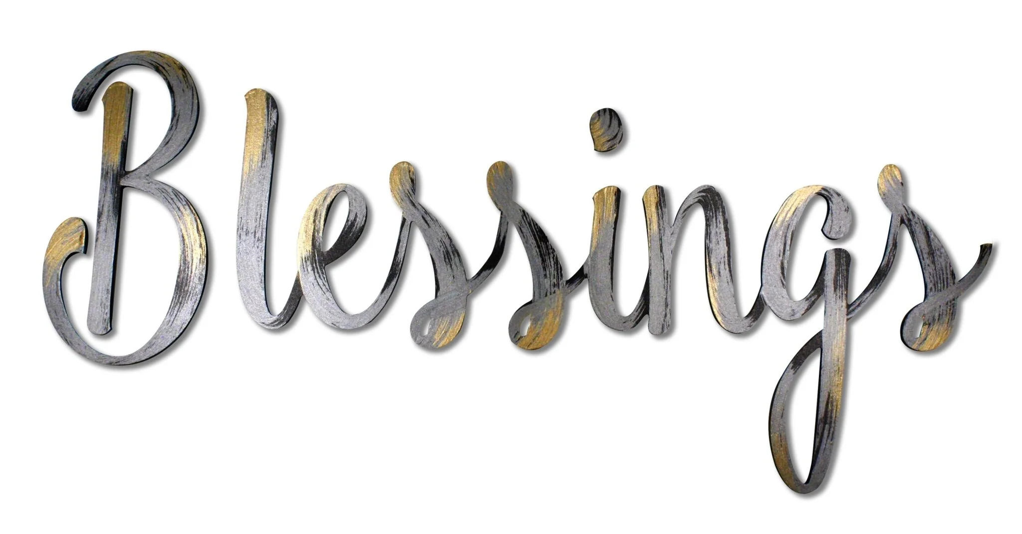 Hand Painted Blessings Word Wall Decor - Image 2